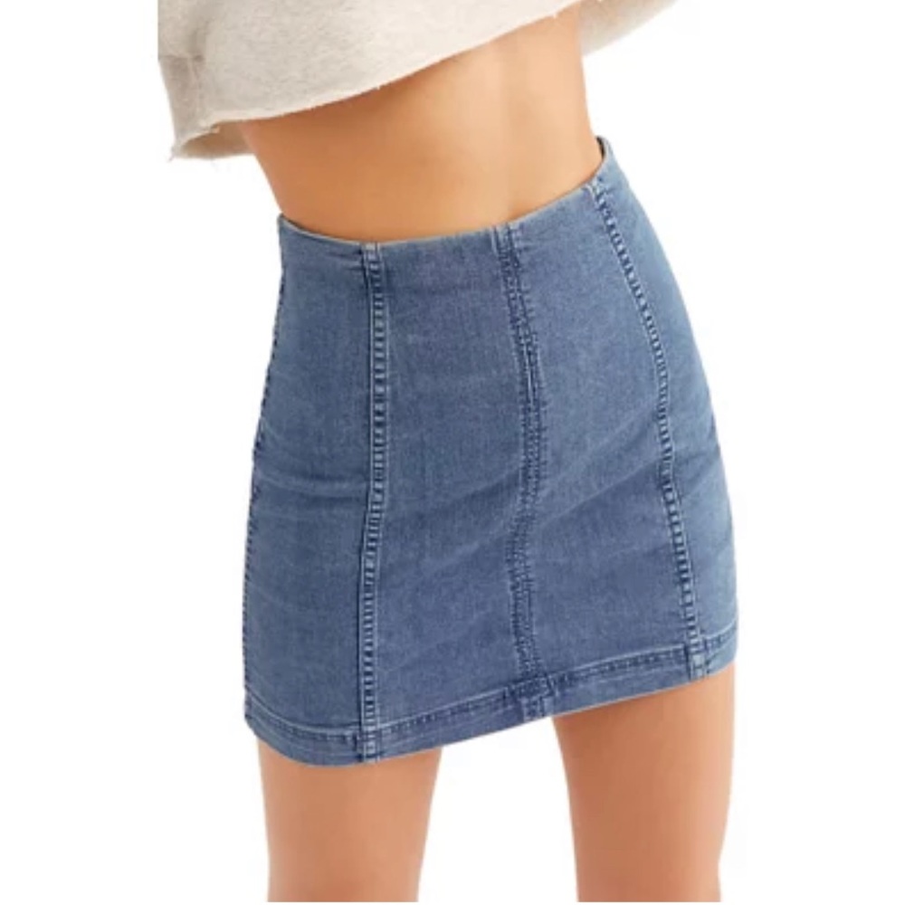 Free People Modern Femme Denim Skirt Size 6